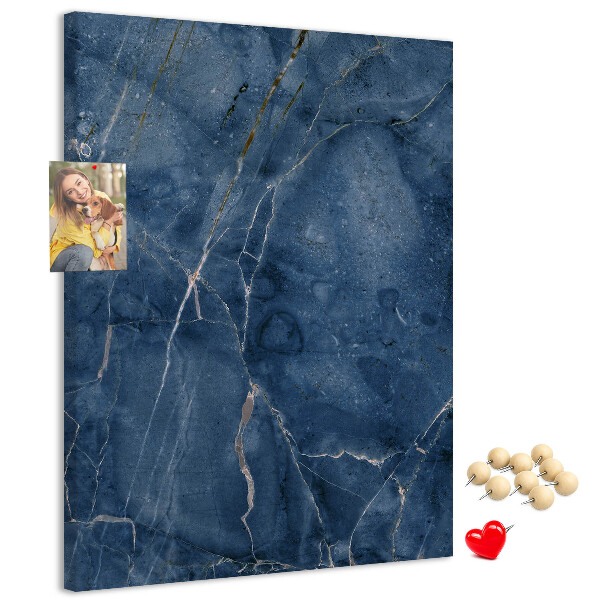 Korkowa tablica Elegancki marmur w odcieniach granatu