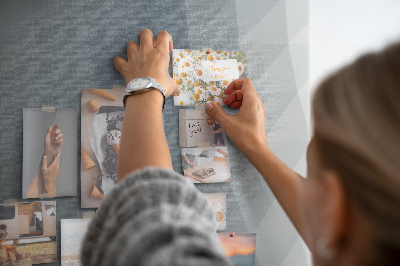 Tablica korkowa na ścianę Geometryczny wzór w odcieniach szarości