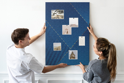 Tablica korkowa na ścianę Nowoczesny wzór w odcieniach niebieskiego