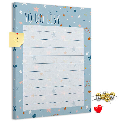 Tablica korkowa ozdobna Gwiezdny motyw na listy do zrobienia