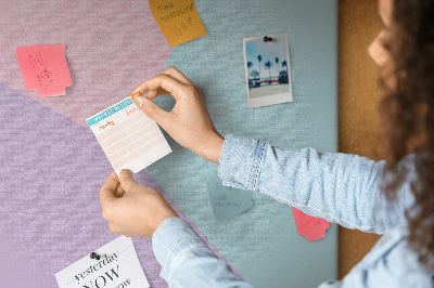 Tablica korkowa ozdobna Geometria pastelowych kształtów w kolorach.