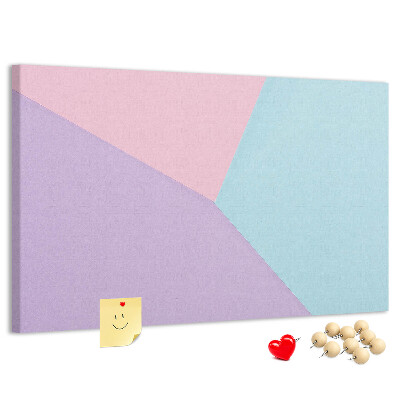 Tablica korkowa ozdobna Geometria pastelowych kształtów w kolorach.