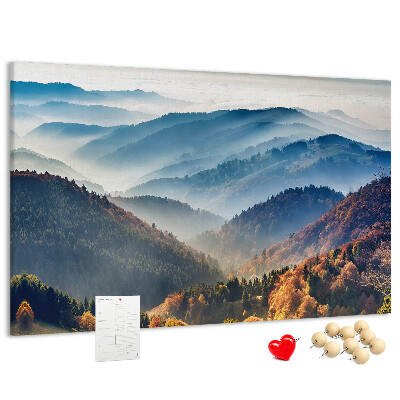 Tablica korkowa Malownicze góry w jesiennej scenerii