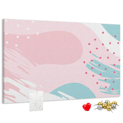 Tablica korkowa z nadrukiem Abstrakcyjne plamy w pastelowych kolorach