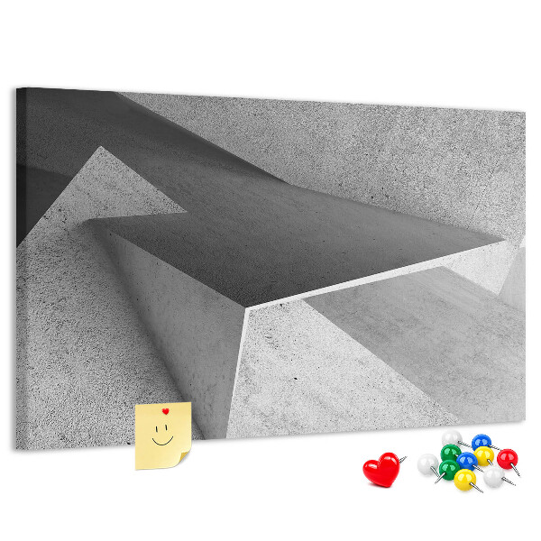 Tablica korkowa z nadrukiem Geometryczne kształty w minimalistycznym stylu