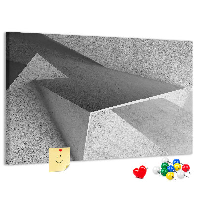 Tablica korkowa z nadrukiem Geometryczne kształty w minimalistycznym stylu