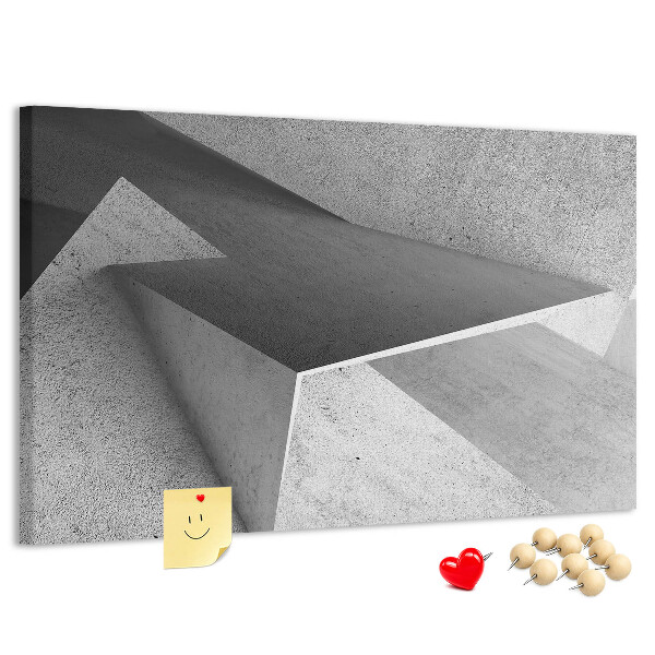 Tablica korkowa z nadrukiem Geometryczne kształty w minimalistycznym stylu