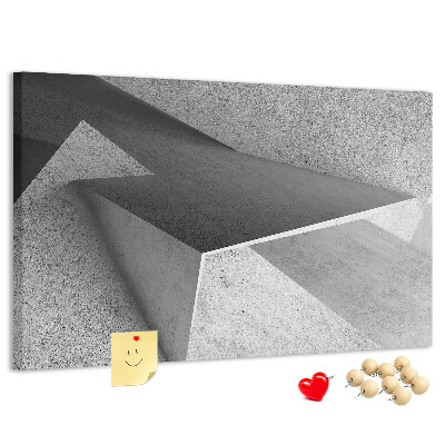 Tablica korkowa z nadrukiem Geometryczne kształty w minimalistycznym stylu