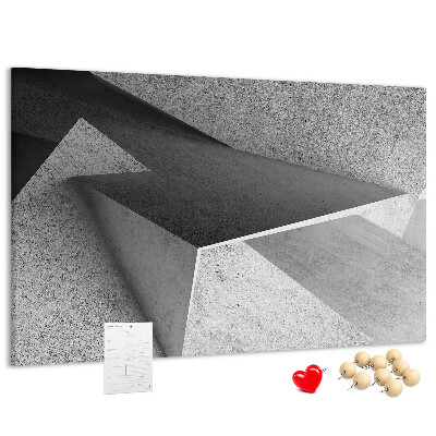 Tablica korkowa z nadrukiem Geometryczne kształty w minimalistycznym stylu