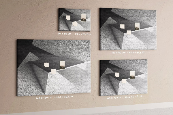 Tablica korkowa z nadrukiem Geometryczne kształty w minimalistycznym stylu