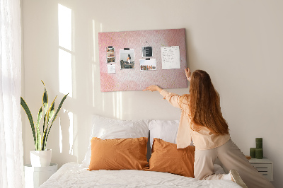 Tablica korkowa ozdobna Różowe tło z delikatnymi złotymi akcentami