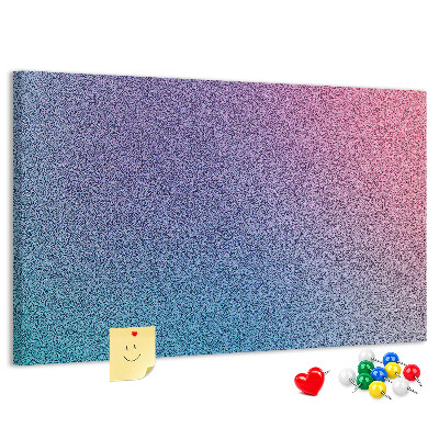 Tablica korkowa z nadrukiem Gradient kolorów w odcieniach fioletu.