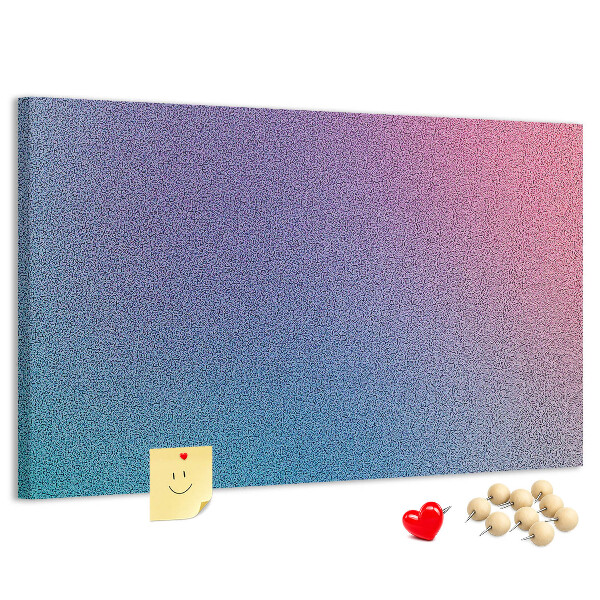 Tablica korkowa z nadrukiem Gradient kolorów w odcieniach fioletu.