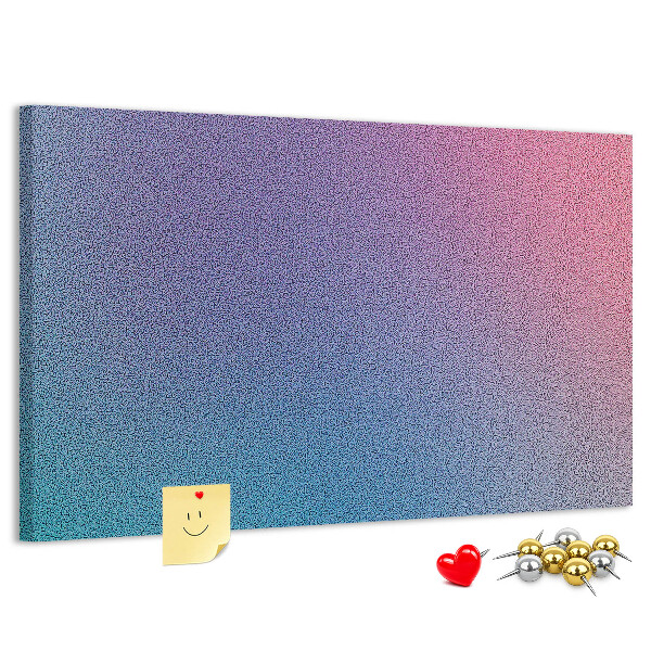 Tablica korkowa z nadrukiem Gradient kolorów w odcieniach fioletu.