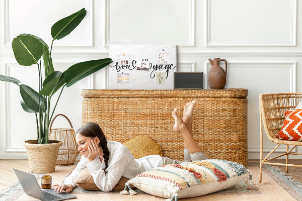 Tablica korkowa Elegancki napis na pożegnanie podróżnych