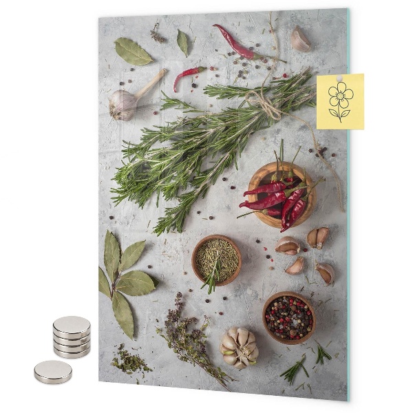 Tablica magnetyczna na ścianę Zioła aromatyczne