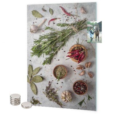 Tablica magnetyczna na ścianę Zioła aromatyczne