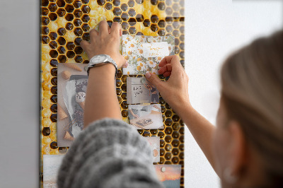 Tablica magnetyczna na ścianę Plaster miodu
