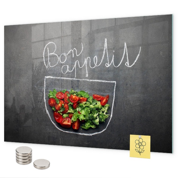 Tablica magnetyczna Napis Bon appetit