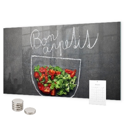 Tablica magnetyczna Napis Bon appetit