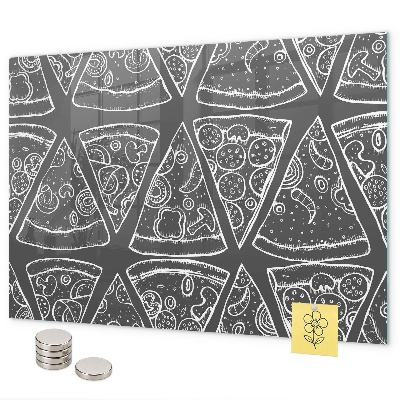 Tablica magnetyczna na magnesy Malowana pizza