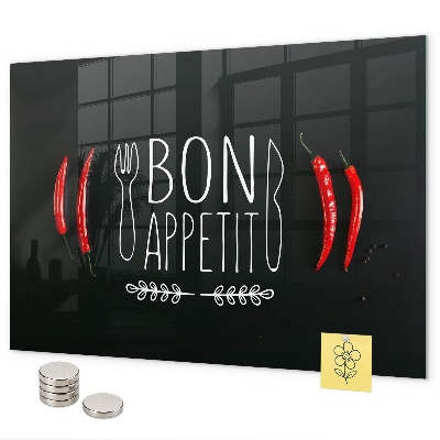Tablica magnetyczna Napis Bon appetit