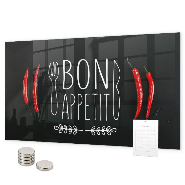Tablica magnetyczna Napis Bon appetit