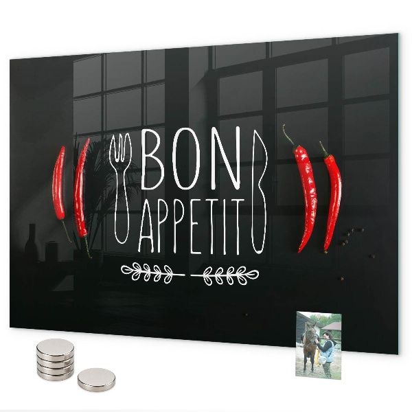 Tablica magnetyczna Napis Bon appetit