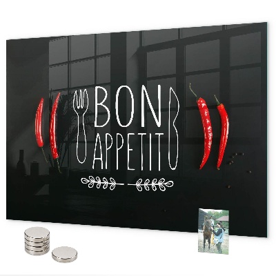 Tablica magnetyczna Napis Bon appetit
