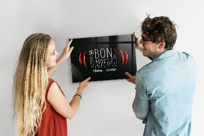 Tablica magnetyczna Napis Bon appetit