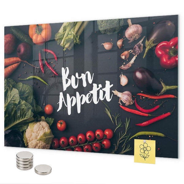 Tablica magnetyczna na magnesy Napis Bon appetit