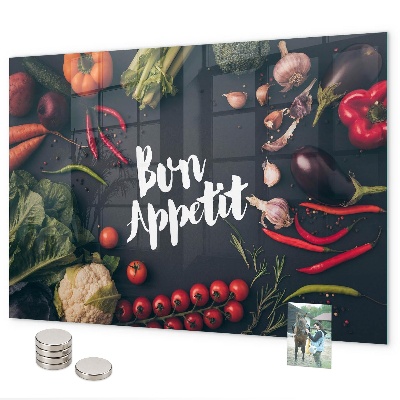 Tablica magnetyczna na magnesy Napis Bon appetit