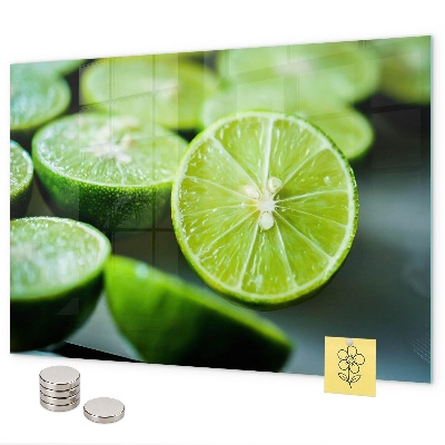 Tablica magnetyczna na magnesy Plasterki limonki