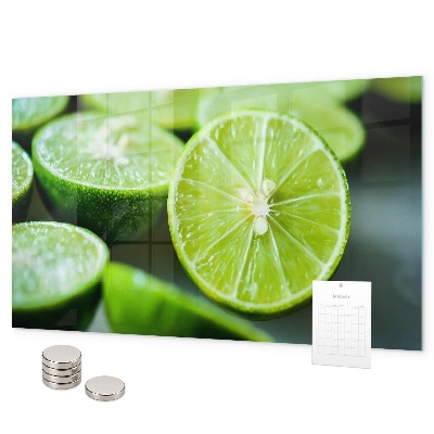 Tablica magnetyczna na magnesy Plasterki limonki