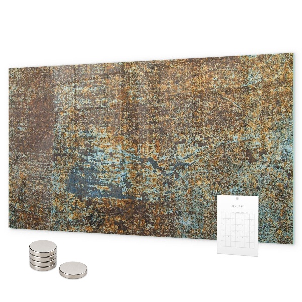 Tablica magnetyczna na magnesy Rdza na metalu