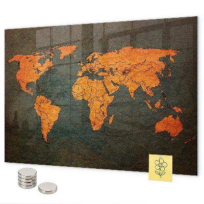 Tablica magnetyczna Mapa świata