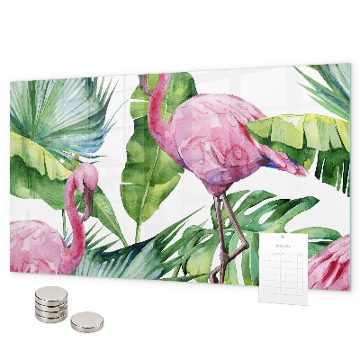 Tablica magnetyczna na magnesy Flamingi naturalne
