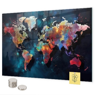 Tablica magnetyczna na magnesy Mapa abstrakcyjna