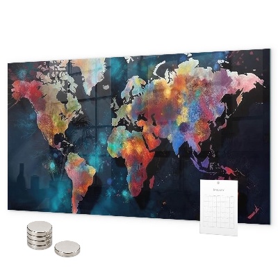 Tablica magnetyczna na magnesy Mapa abstrakcyjna