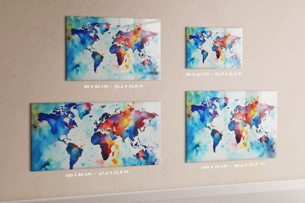 Tablica magnetyczna Malowana mapa