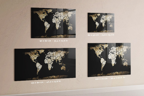 Tablica magnetyczna na magnesy Mapa suszy na świecie