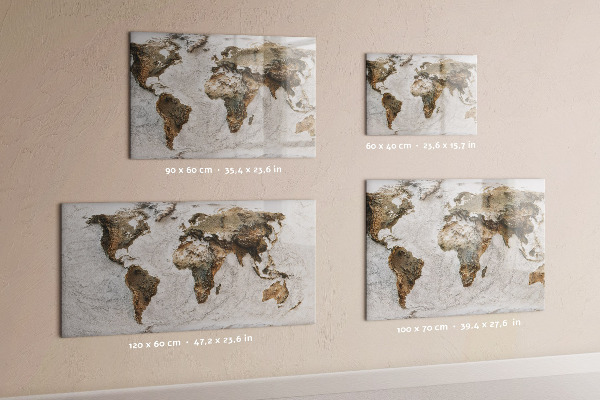 Tablica magnetyczna Stara mapa świata