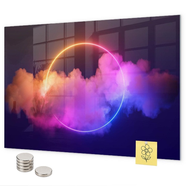 Tablica magnetyczna Abstrakcja dymu 3D