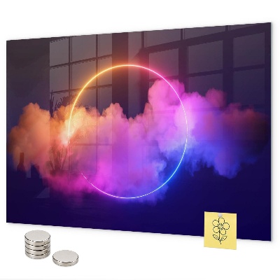 Tablica magnetyczna Abstrakcja dymu 3D