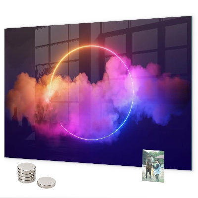 Tablica magnetyczna Abstrakcja dymu 3D