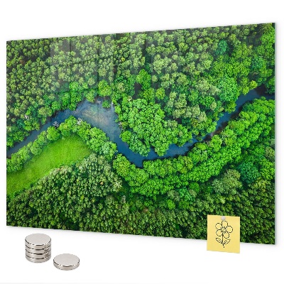 Tablica magnetyczna na magnesy Rzeka w lesie