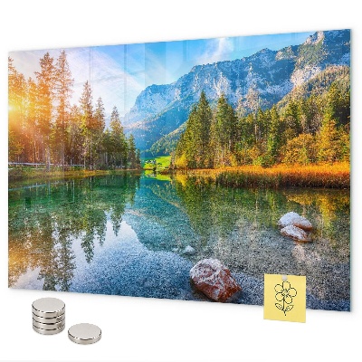 Tablica magnetyczna na magnesy Krajobraz gór rzecznych