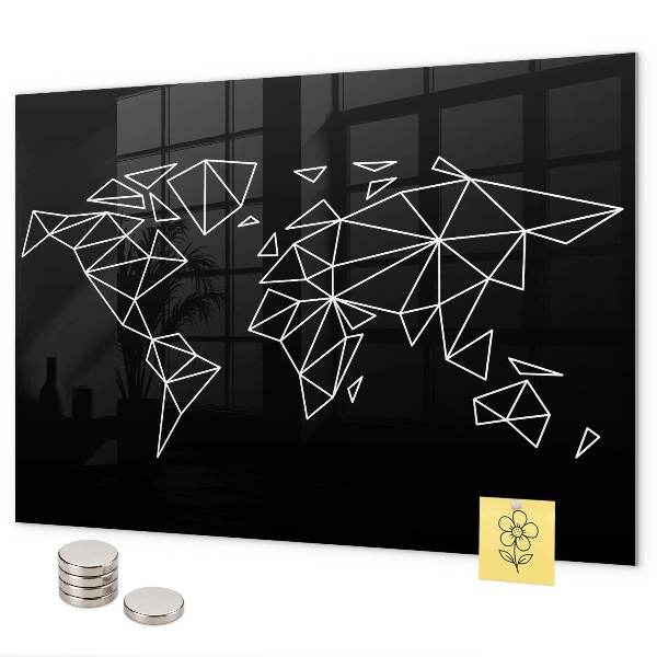 Tablica magnetyczna na magnesy Mapa współczesnego świata