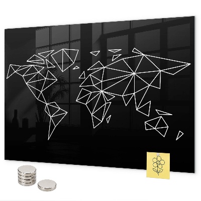 Tablica magnetyczna na magnesy Mapa współczesnego świata