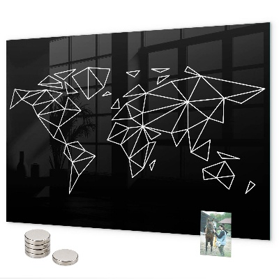 Tablica magnetyczna na magnesy Mapa współczesnego świata